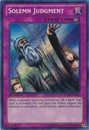 Solemn Judgment [LCJW-EN182] Secret Rare - Trinity Hobby