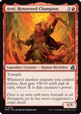 Arni, Renowned Champion  (FRA-243) - [Reality Fracture]