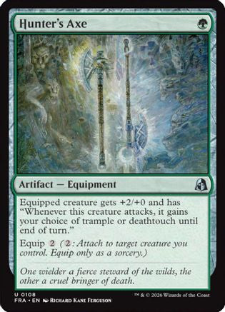 Hunter's Axe  [Foil]  (FRA-108) - [Reality Fracture]