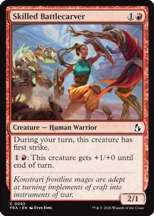 Skilled Battlecarver  [Foil]  (FRA-092) - [Reality Fracture]