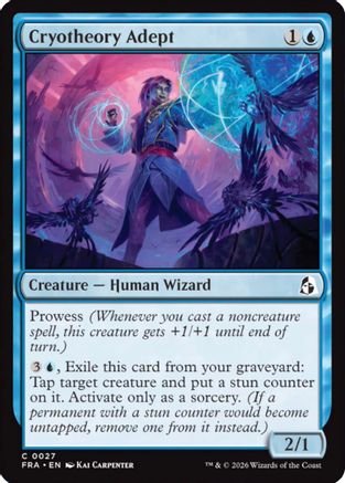 Cryotheory Adept  [Foil]  (FRA-027) - [Reality Fracture]