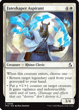 Fateshaper Aspirant  [Foil]  (FRA-006) - [Reality Fracture]