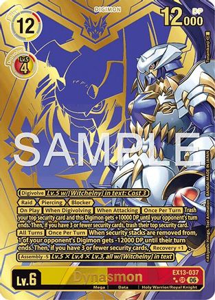 Dynasmon (Rare Pull) (EX13-037) - [Chivalrous XIII] Foil
