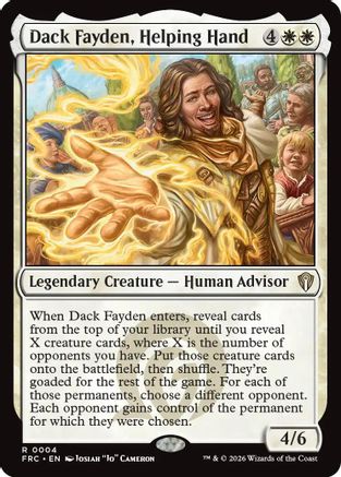 Dack Fayden, Helping Hand  (-004) - [Commander: Reality Fracture]