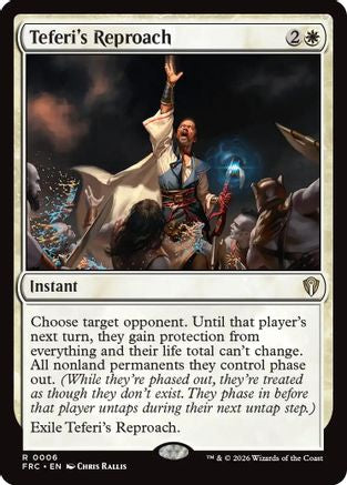 Teferi's Reproach  (-004) - [Commander: Reality Fracture]