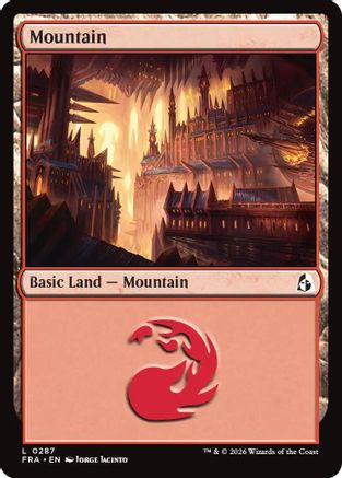 Mountain (0287)  [Foil]  (FRA-287) - [Reality Fracture]