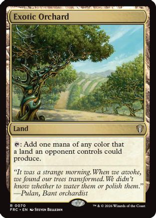 Exotic Orchard  (-070) - [Commander: Reality Fracture]