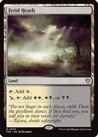 Fetid Heath  (-072) - [Commander: Reality Fracture]
