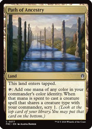 Path of Ancestry  (-077) - [Commander: Reality Fracture]