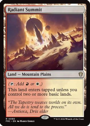 Radiant Summit  (-080) - [Commander: Reality Fracture]
