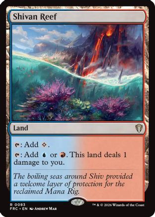 Shivan Reef  (-083) - [Commander: Reality Fracture]