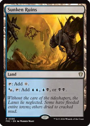 Sunken Ruins  (-086) - [Commander: Reality Fracture]