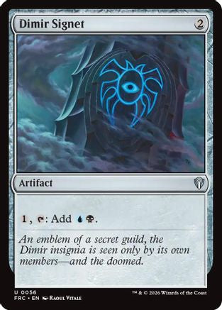 Dimir Signet  (-056) - [Commander: Reality Fracture]