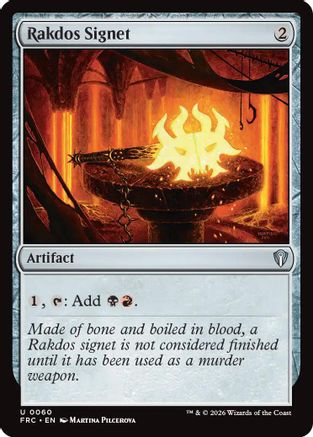 Rakdos Signet  (-060) - [Commander: Reality Fracture]