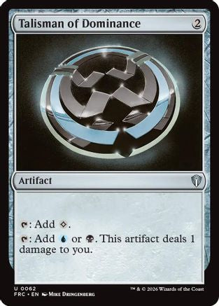 Talisman of Dominance  (-062) - [Commander: Reality Fracture]