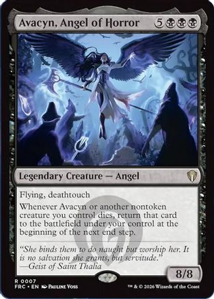 Avacyn, Angel of Horror  (-007) - [Commander: Reality Fracture]