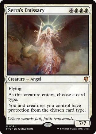 Serra's Emissary  (-032) - [Commander: Reality Fracture]