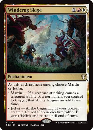 Windcrag Siege  (-052) - [Commander: Reality Fracture]