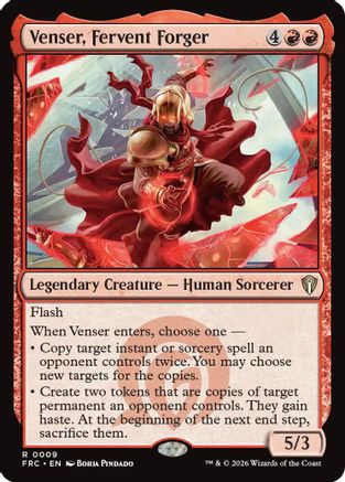 Venser, Fervent Forger  (-009) - [Commander: Reality Fracture]