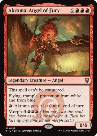 Akroma, Angel of Fury  (-019) - [Commander: Reality Fracture]