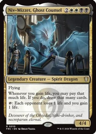 Niv-Mizzet, Ghost Counsel  (-010) - [Commander: Reality Fracture]