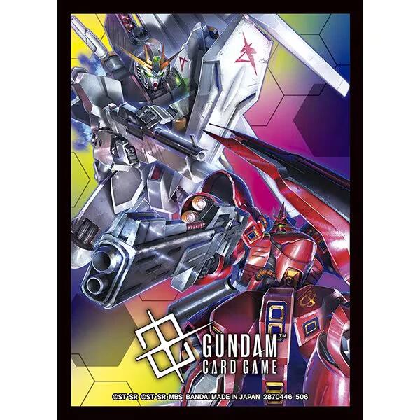 GUNDAM CG OFFICIAL DECK Sleeve 02 - Nu gundam & Sazabi