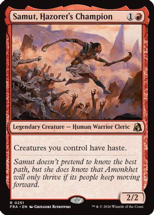 Samut, Hazorer's Champion  [Foil]  (FRA-251) - [Reality Fracture]