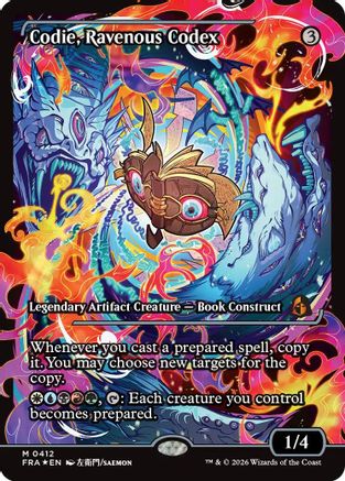 Codie, Ravenous Codex (Showcase)  [Foil]  (FRA-412) - [Reality Fracture]