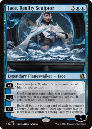 Jace, Reality Sculptor  [Foil]  (FRA-216) - [Reality Fracture]