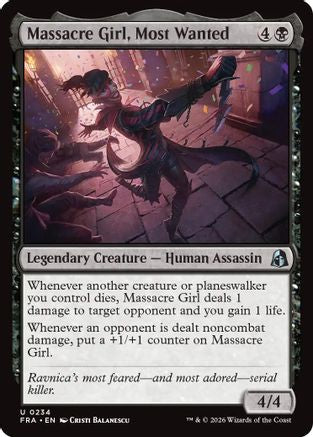 Massacre Girl, Most Wanted  [Foil]  (FRA-234) - [Reality Fracture]