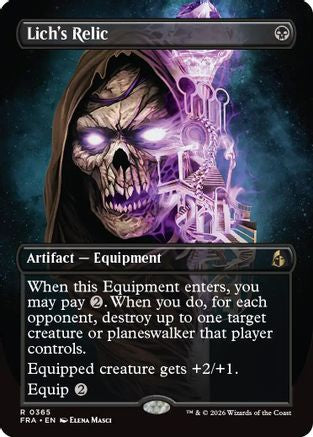 Lich's Relic (Borderless)  (FRA-365) - [Reality Fracture]