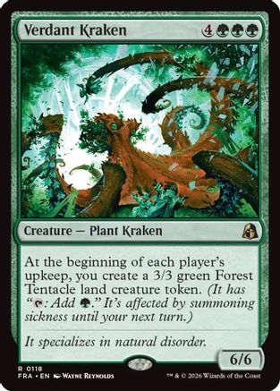 Verdant Kraken  [Foil]  (FRA-118) - [Reality Fracture]
