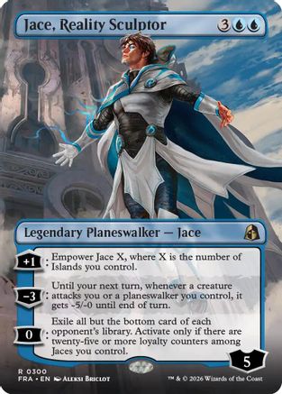 Jace, Reality Sculptor (Borderless)  [Foil]  (FRA-300) - [Reality Fracture]
