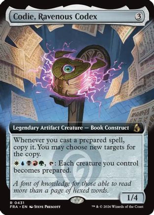 Codie, Ravenous Codex (Extended Art)  (FRA-431) - [Reality Fracture]
