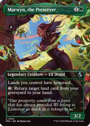 Marwyn, the Preserver (Borderless)  [Foil]  (FRA-315) - [Reality Fracture]
