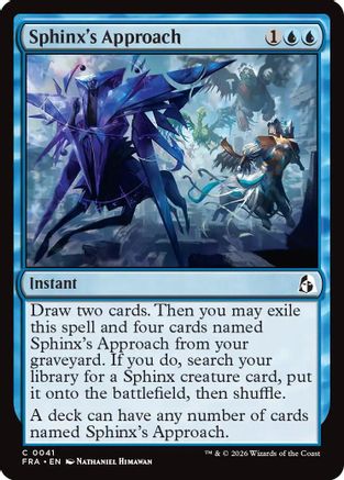 Sphinx's Approach  [Foil]  (FRA-041) - [Reality Fracture]