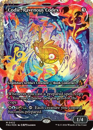 Codie, Ravenous Codex (Showcase) (Fracture Foil)  [Foil]  (FRA-422) - [Reality Fracture]
