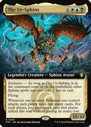 The Ur-Sphinx (Extended Art)  (-097) - [Commander: Reality Fracture]
