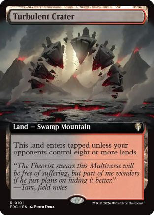 Turbulent Crater (Extended Art)  (-101) - [Commander: Reality Fracture]