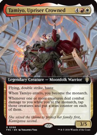 Tamiyo, Upriser Crowned (Extended Art)  (-096) - [Commander: Reality Fracture]