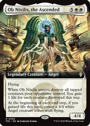 Ob Nixilis, the Ascended (Extended Art)  (-090) - [Commander: Reality Fracture]