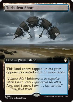Turbulent Shore (Extended Art)  (-102) - [Commander: Reality Fracture]