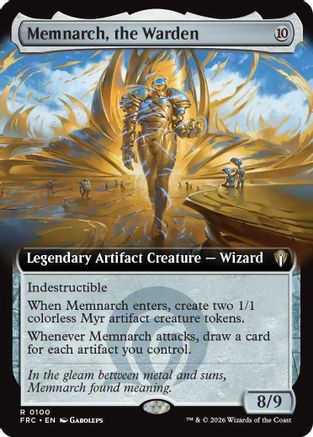 Memnarch, the Warden (Extended Art)  (-100) - [Commander: Reality Fracture]