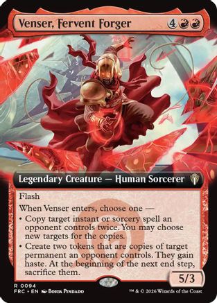 Venser, Fervent Forger (Extended Art)  (-094) - [Commander: Reality Fracture]
