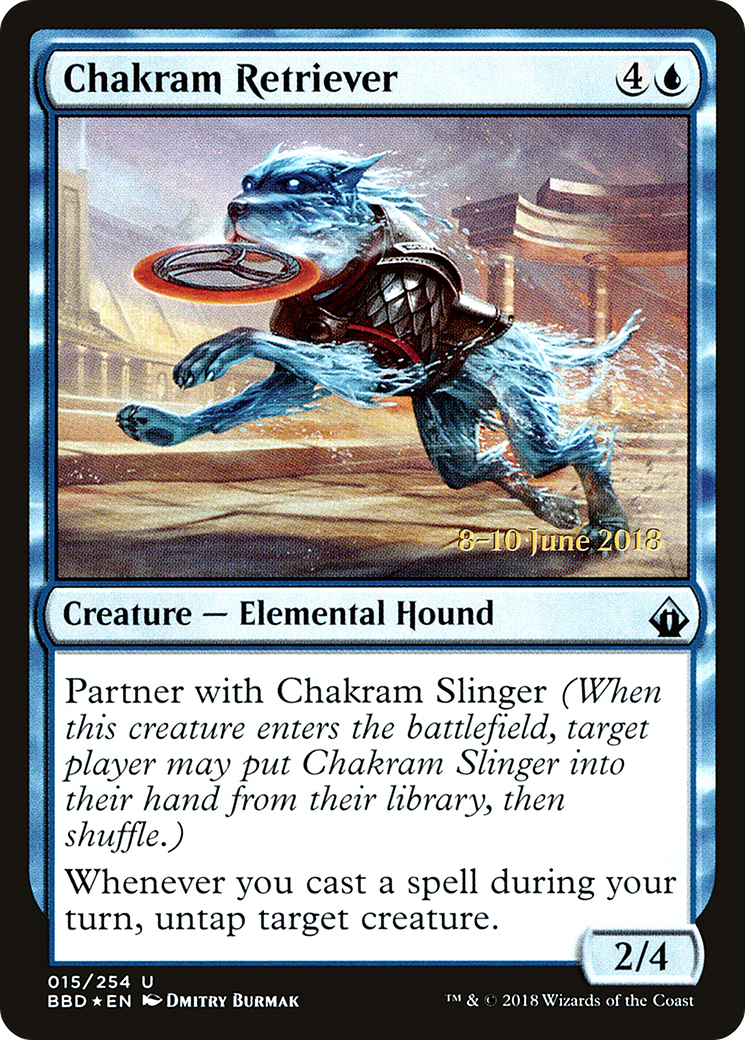 Chakram Retriever (Prerelease) [Battlebond Promos] - Trinity Hobby