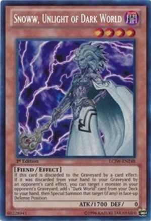 Snoww, Unlight of Dark World [LCJW-EN248] Secret Rare - Trinity Hobby