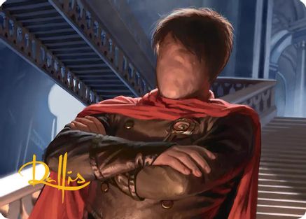 Magic: The Gathering Enforcer Art Card from Reality Fracture series, gold-stamped signature, featuring vibrant fantasy artwork.