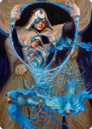 The Theorist, Jace Beleren Art Card (Gold-Stamped Signature)  (ASFRA-047) - [Art Series: Reality Fracture]