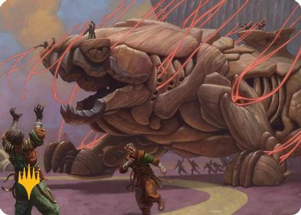 Craterclaw Colossus Art Card (Gold-Stamped)  (ASFRA-016) - [Art Series: Reality Fracture]