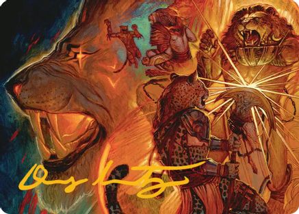 Way of the Warlord Art Card (Gold-Stamped Signature)  (ASFRA-033) - [Art Series: Reality Fracture]